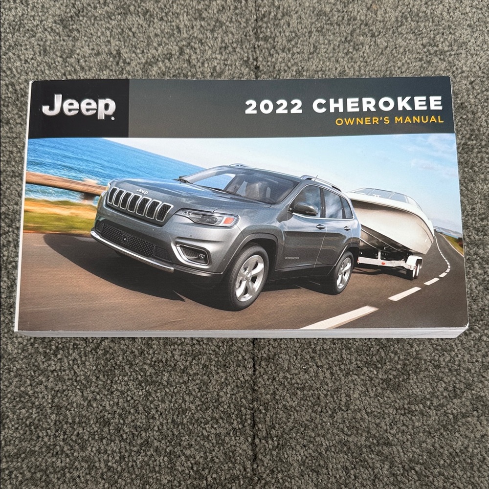 Jeep Cherokee 2022 Owner's Manual Black Leather Wallet